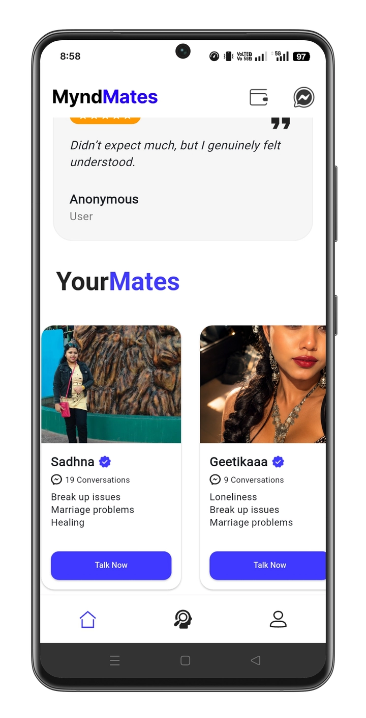 Myndmates Landing Screen